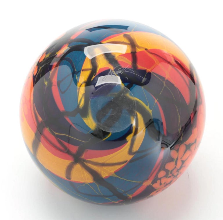 loan Nemtoi (Romanian, born 1964) Hand Blown Art Glass Vase and