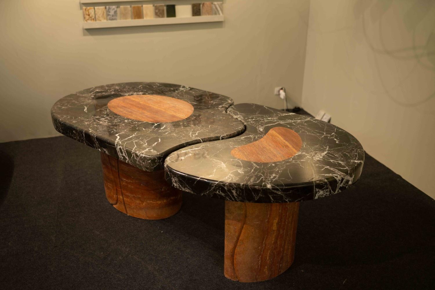 Mesa de comedor de mármol L'Oasis Indio en venta