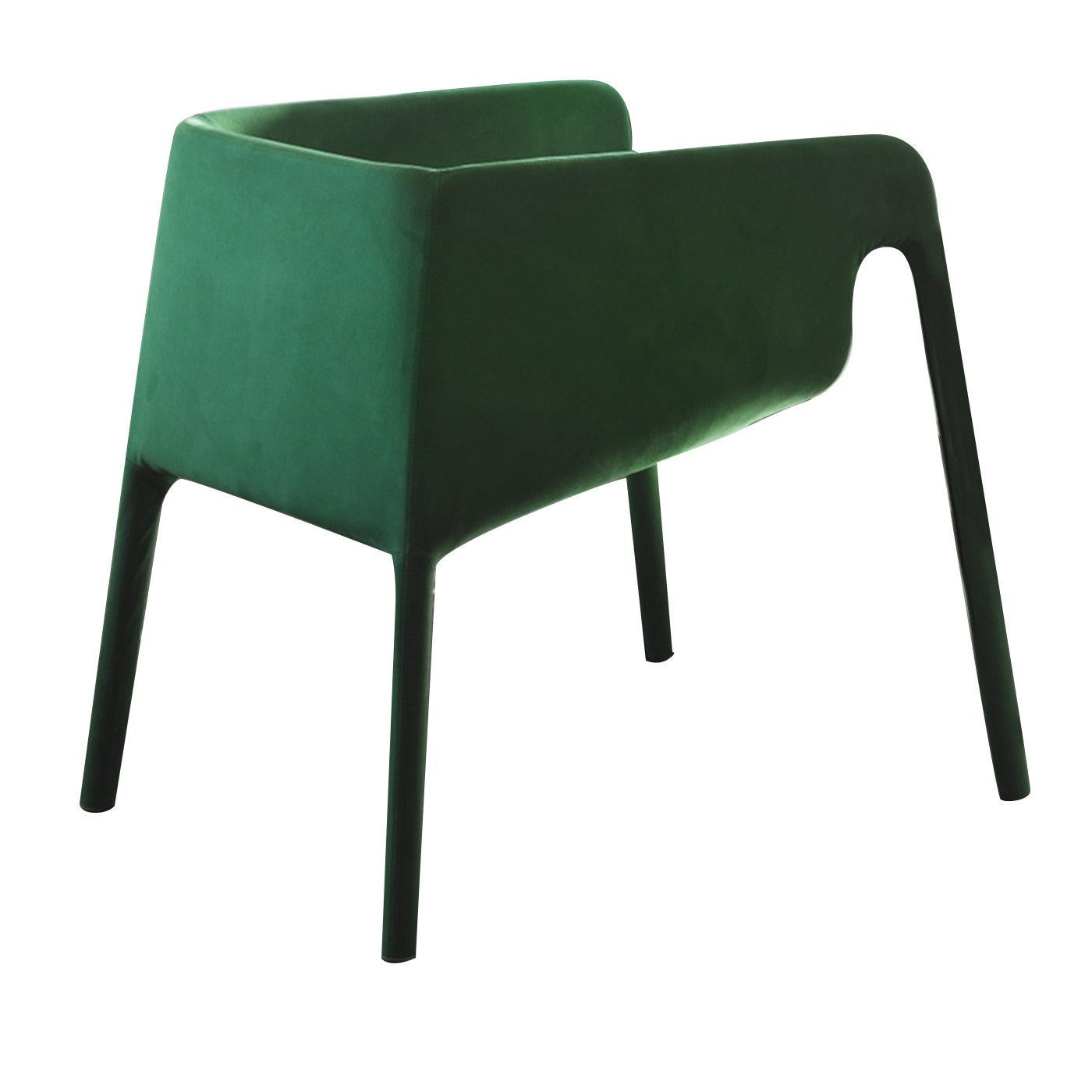 Lobby Green Velvet Chair by StokkeAustad In New Condition In Milan, IT