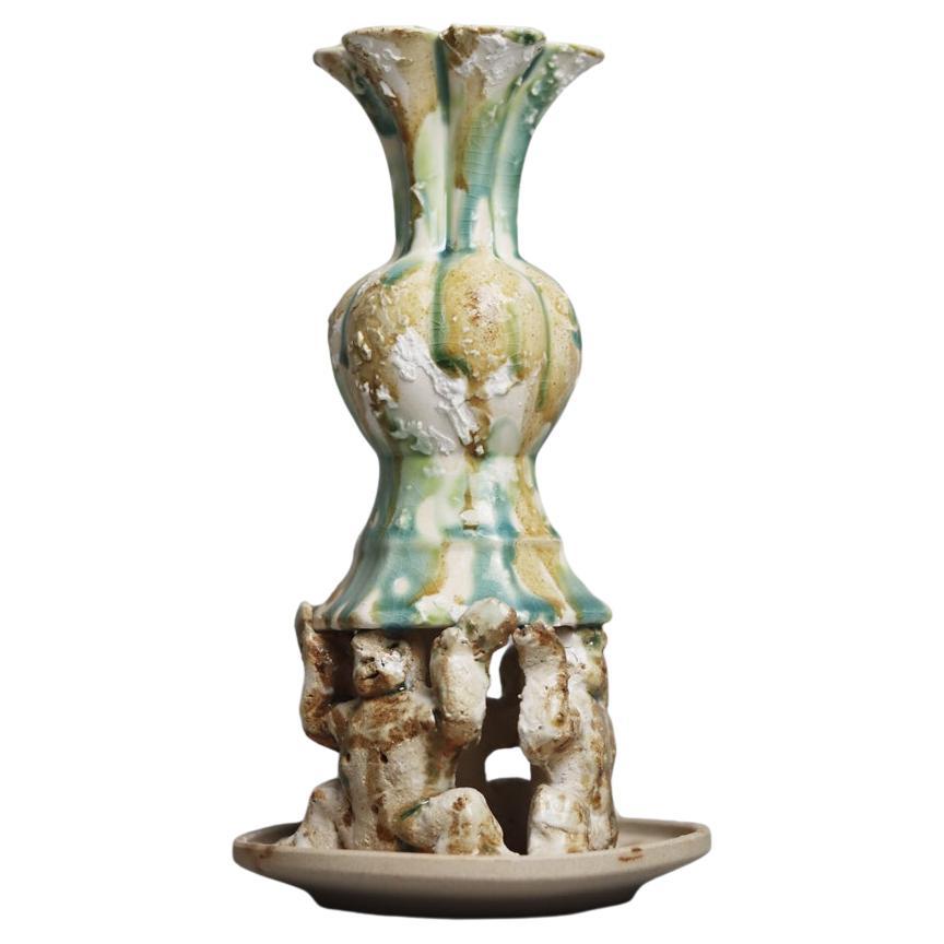 Lobed Ceramic Vessel Hand-Built High-Fired Stoneware by Darren Dai