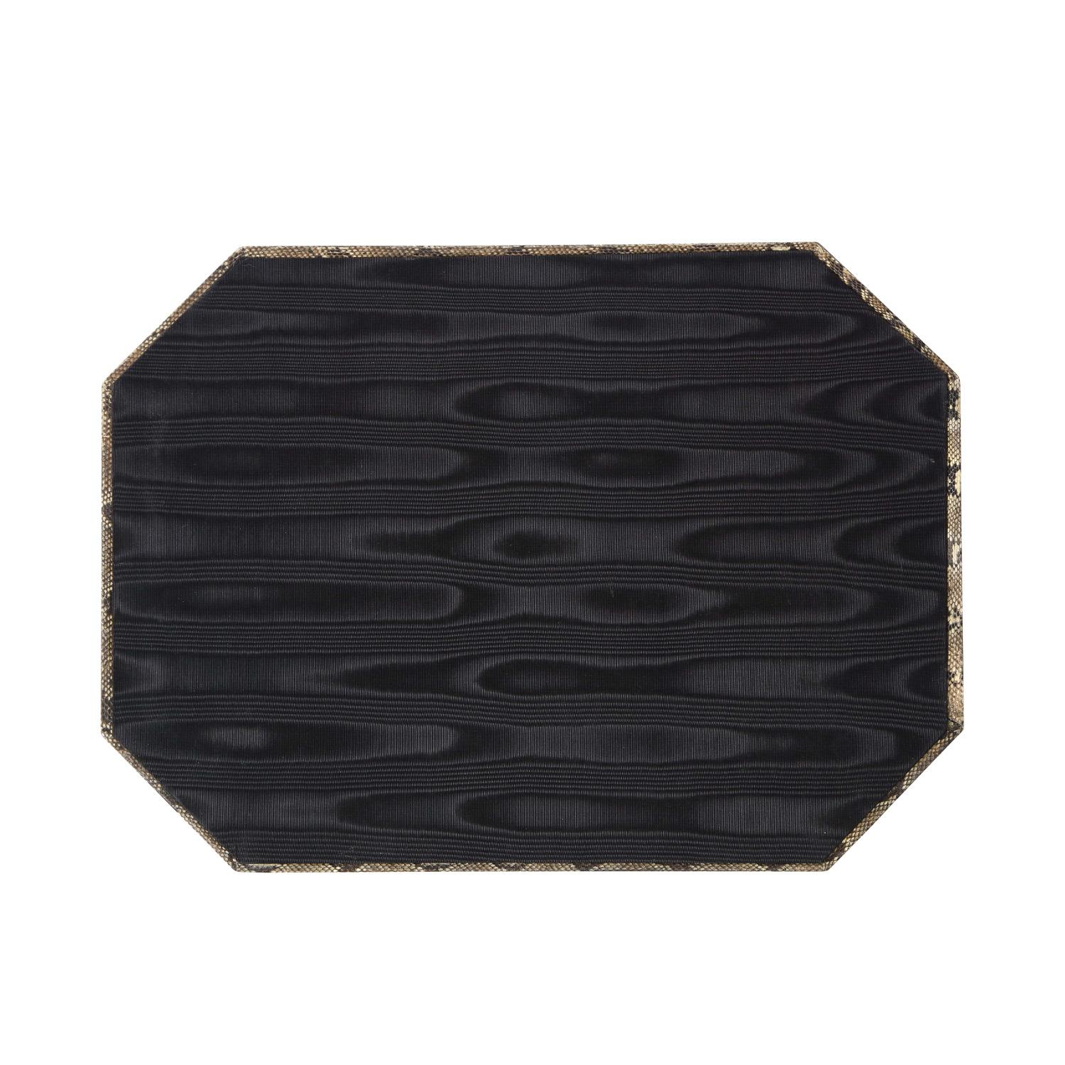Lobel Originals Octagonal Tray in Natural Python, New In New Condition For Sale In New York, NY