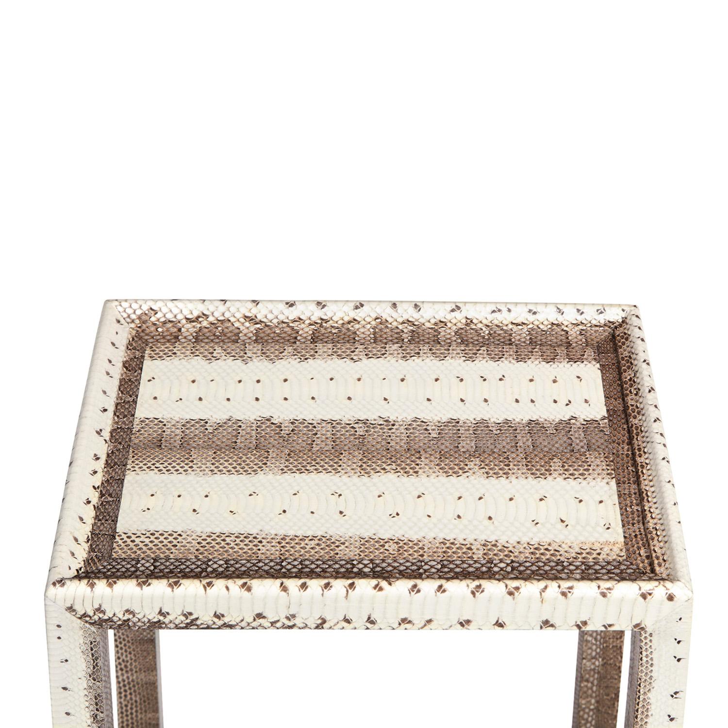 Moderne Lobel Originals Table de téléphone en peau de serpent 2022 (Signé) en vente