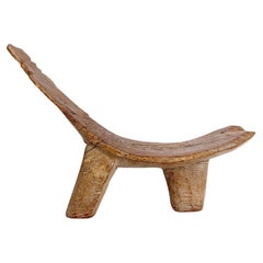 Lobi - African tripod wooden stool from Burkina Faso