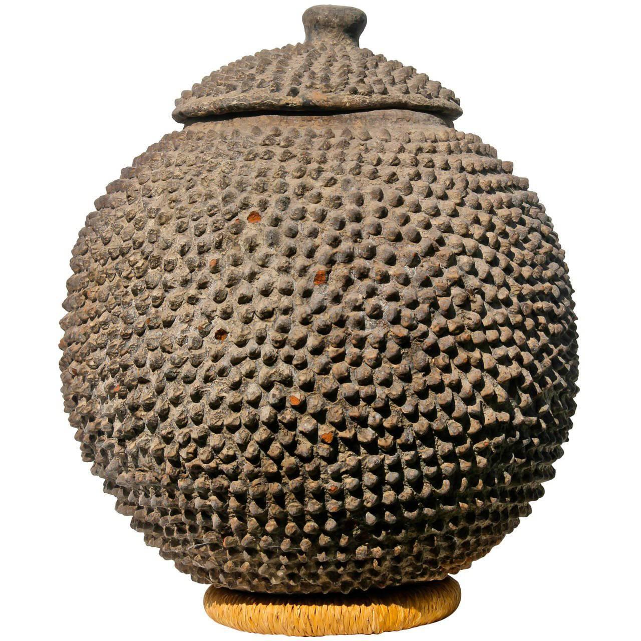 Lobi Terracotta Vessel, African Pottery