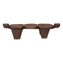 Lobi Wood Three Seat African Bench