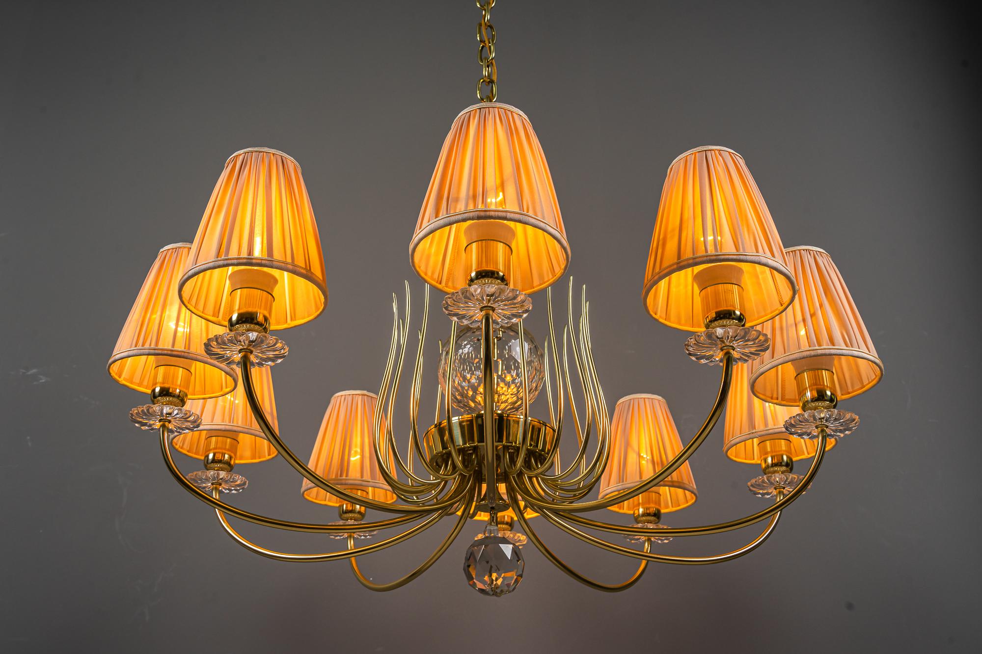 Lobmeyr Chandelier, Vienna, Around 1950s For Sale 1