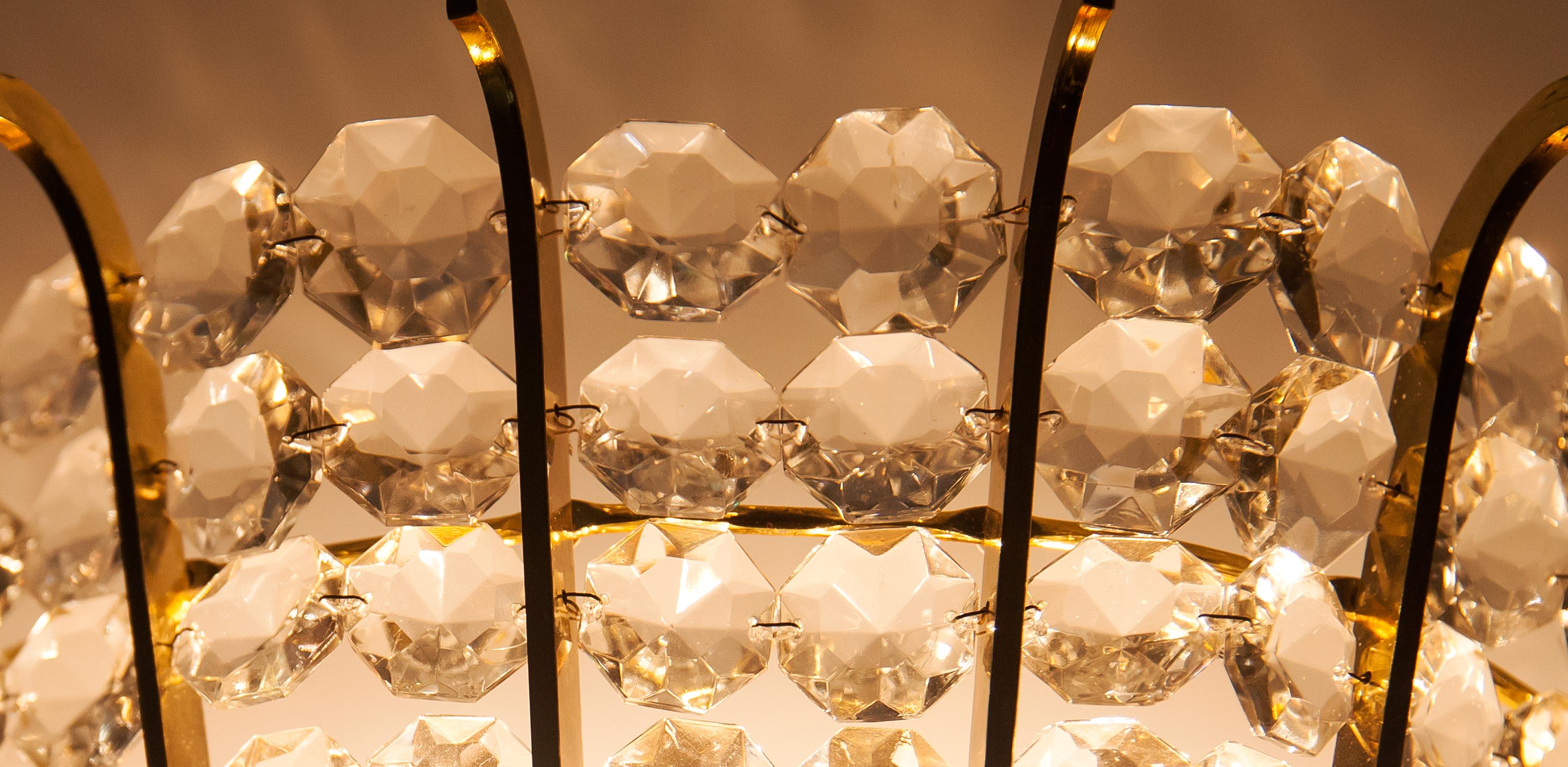 Par de Apliques de Cristal Lobmeyr Años 60 Latón en venta