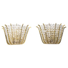 Lobmeyr Cristal Sconces Pair 1960s