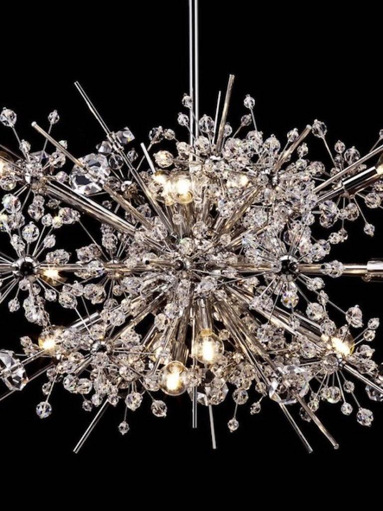 Autrichien Lustre Foyer L36 Lobmeyr en cristal Metropolitan Opera Style Milieu de Siècle en vente