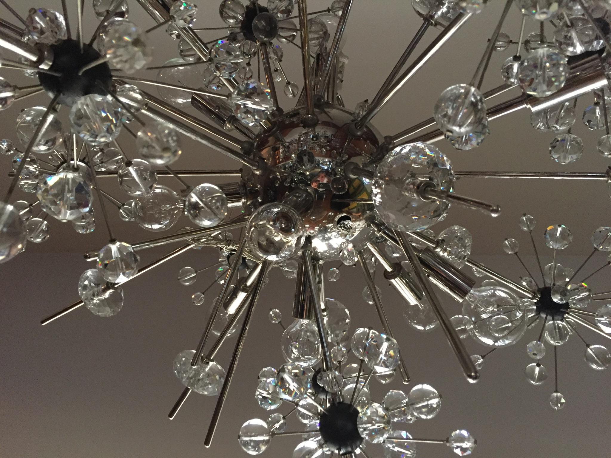 Lobmeyr Metropolitan Opera Lustre en cristal Sputnik Design en vente 4