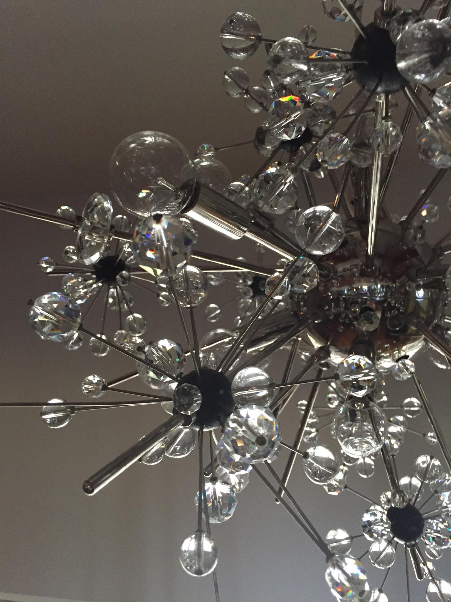 Lobmeyr Metropolitan Opera Lustre en cristal Sputnik Design en vente 5