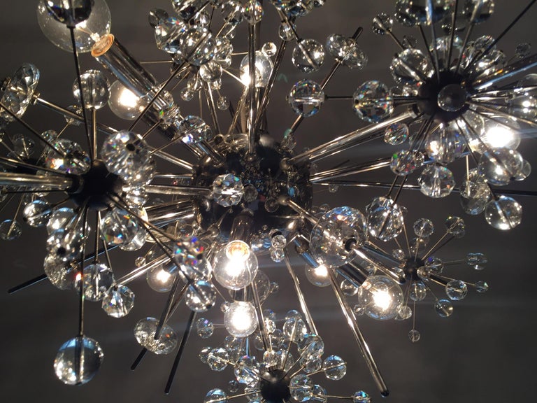 Lobmeyr Metropolitan Opera Crystal Chandelier Sputnik Design For Sale