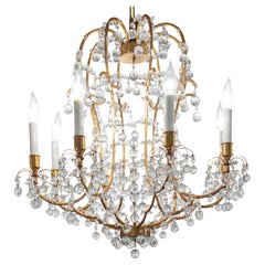 Vintage Lobmeyr Rare and Stunning Chandelier with Crystals 1959