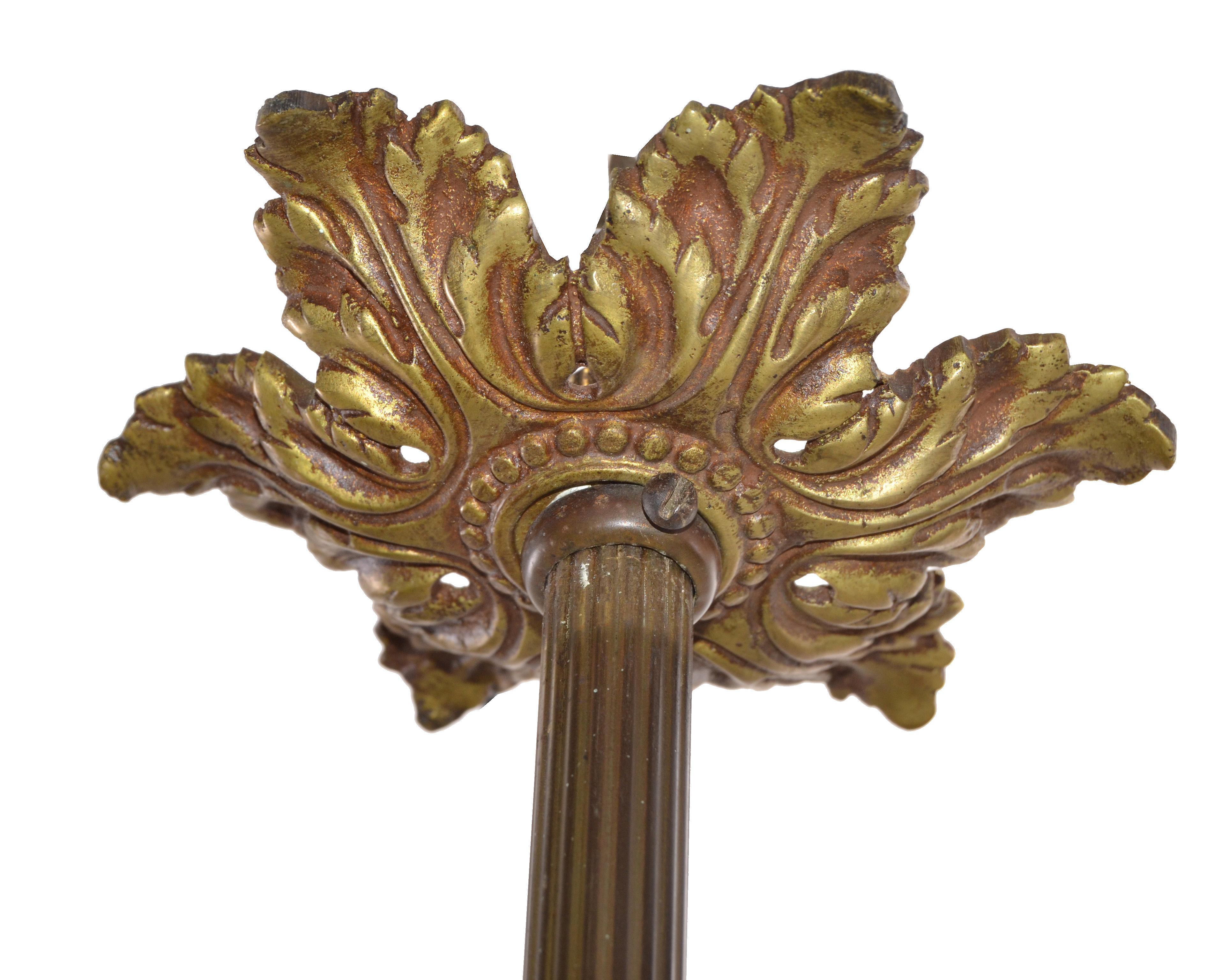 Lampada a sospensione in cristallo e bronzo in stile Lobmeyr, metà secolo moderno, Austria 1950 in vendita 4