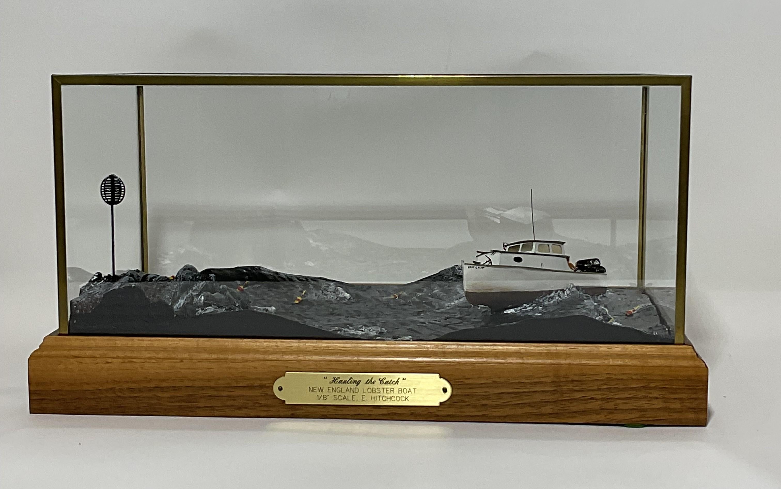 North American Lobster Boat Diorama Titled 
