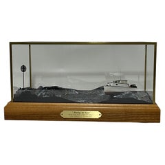 Used Lobster Boat Diorama Titled "Hauling the Catch"