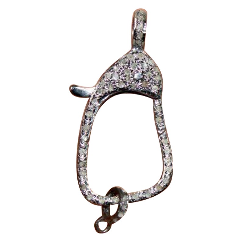 Chiusura aragosta per gioielli Reperti per gioielli in argento 925 Diamante Forniture per gioielli.