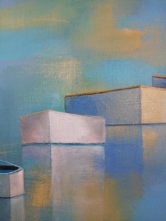 Reflets de mer, Contemporary Marine Painting, Seascape, Landscape Abstraction