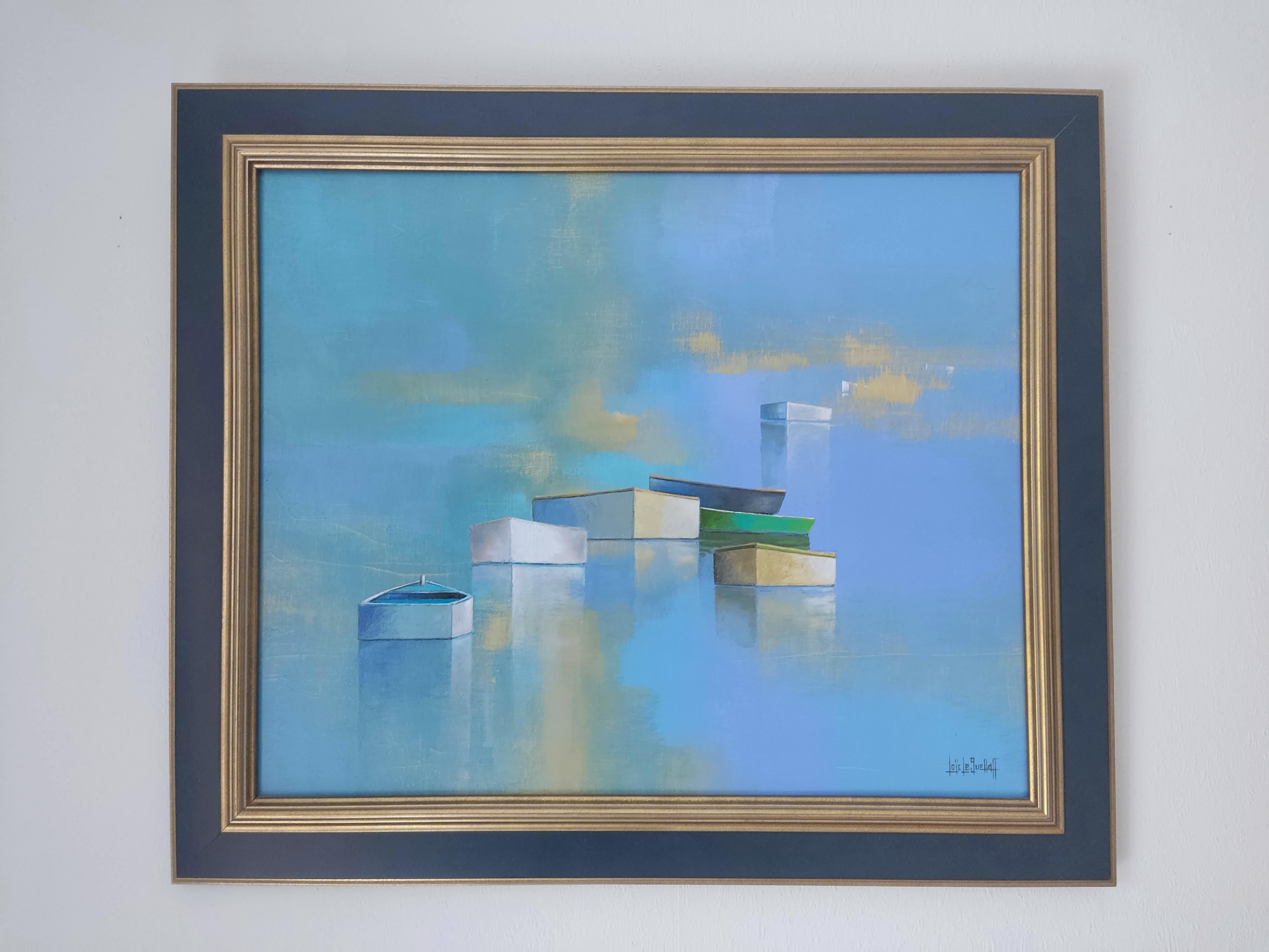 Sea reflections, Original Painting, Seascape, Marine Landscape For Sale 1