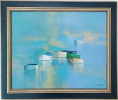 Reflets de mer, Contemporary Marine Painting, Seascape, Landscape Abstraction