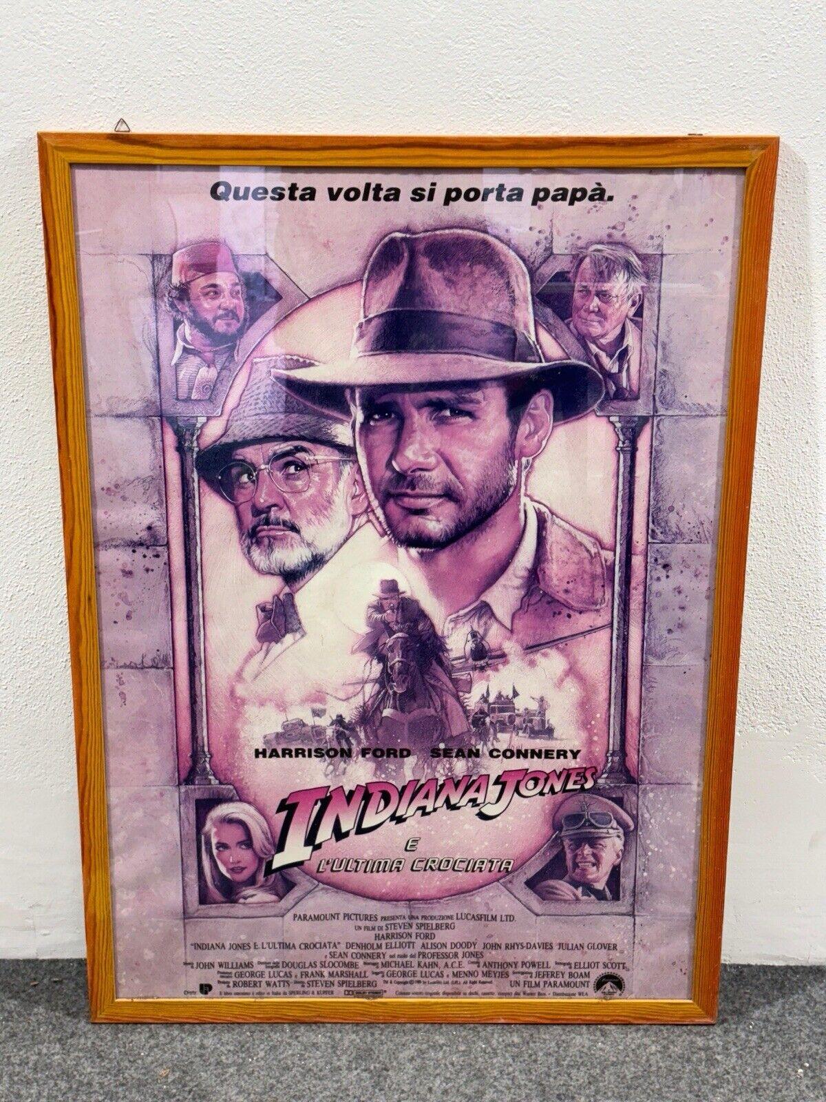 Indiana Jones and the Last Crusade Movie Poster.


Measures:

Height 100 cm

Width 72 cm


In good conservative condition, present signs of time due to use and age. (Please see photos)
