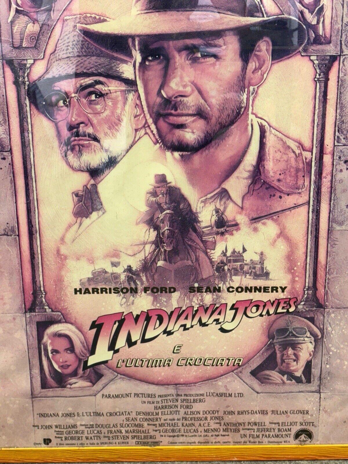 Indiana Jones and the Last Crusade Movie Poster In Good Condition For Sale In Taranto, IT