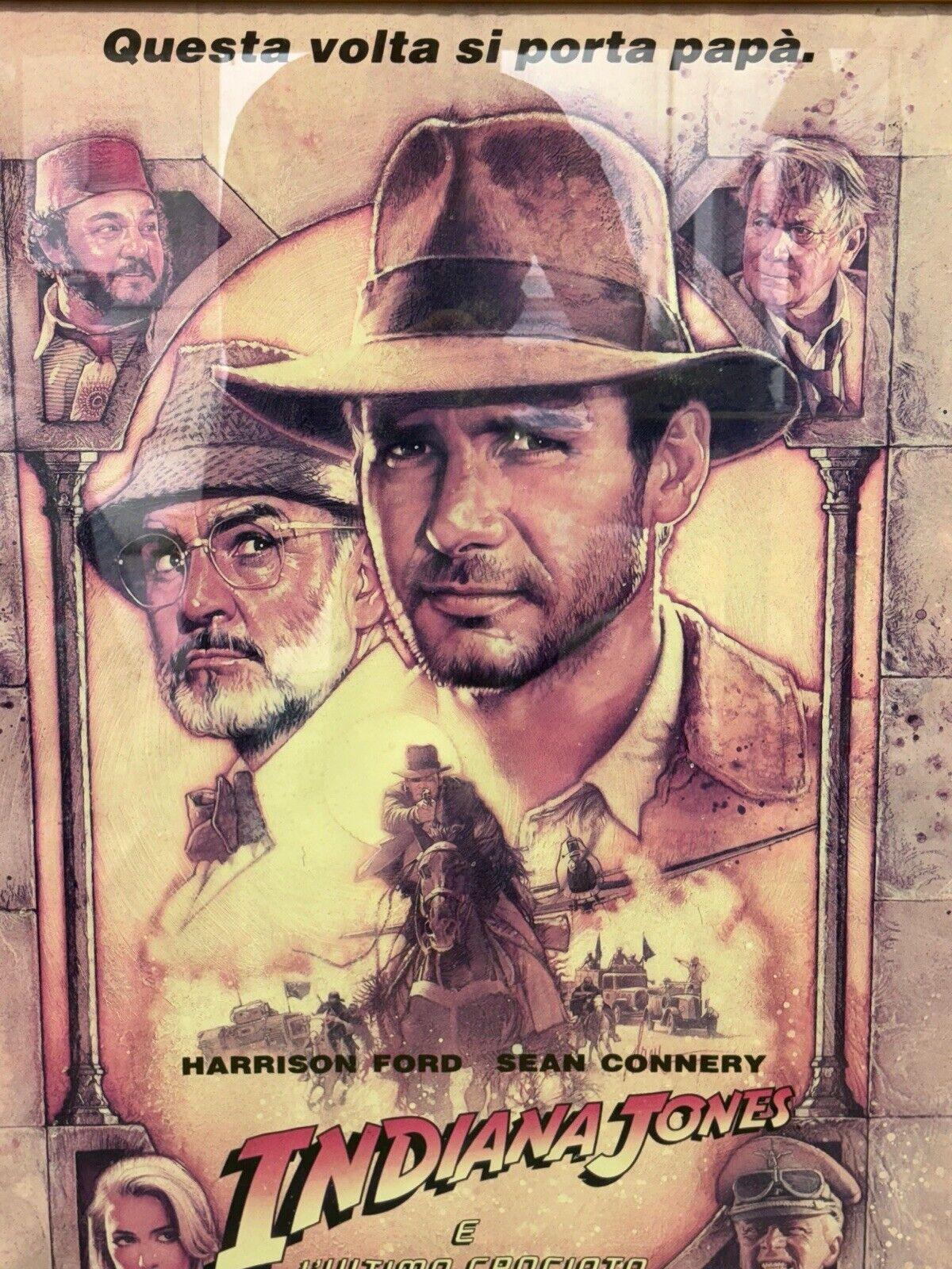 Late 20th Century Indiana Jones and the Last Crusade Movie Poster For Sale