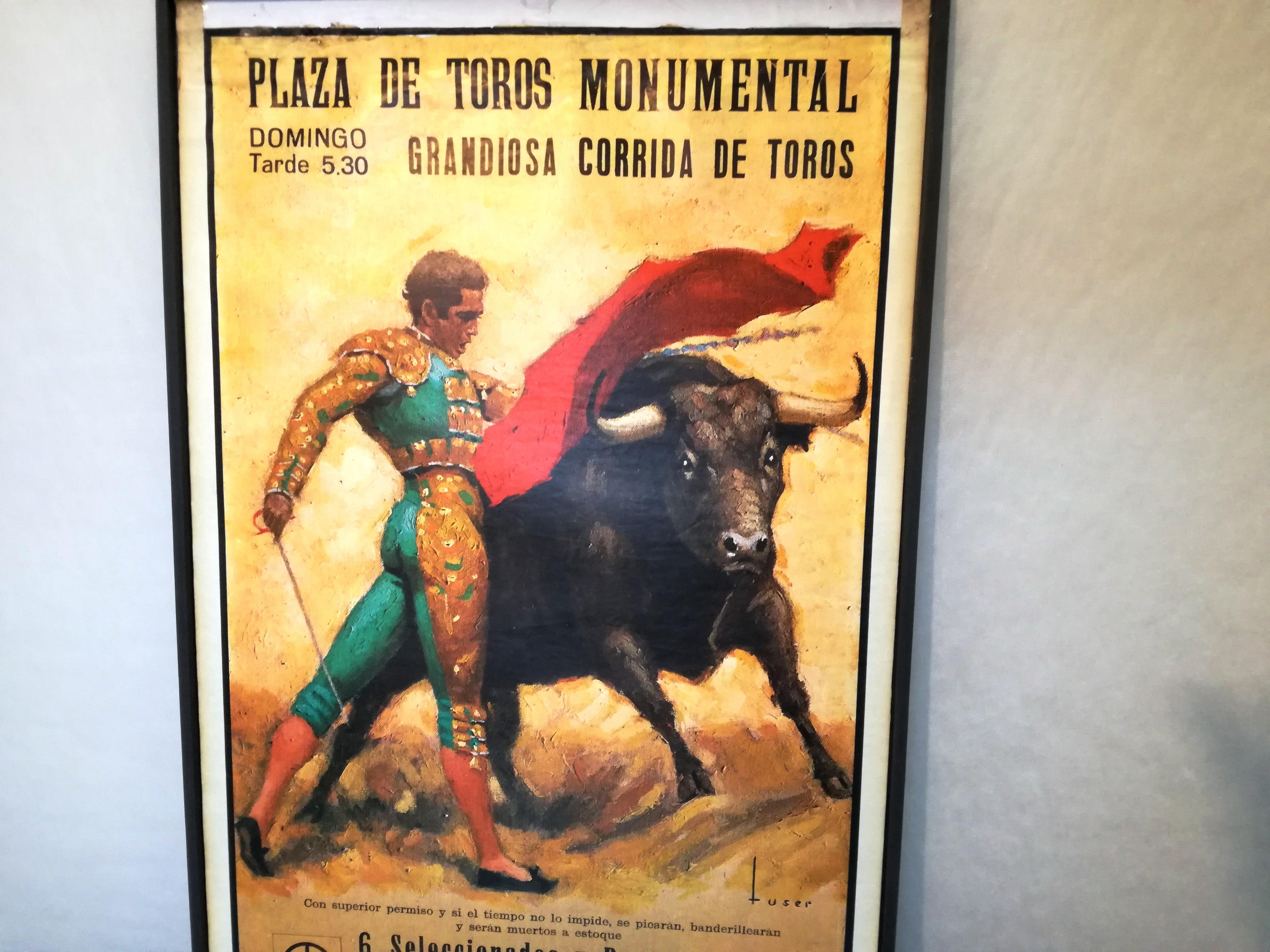locandina  corrida, anni 50, Spain In Good Condition For Sale In Felino, IT