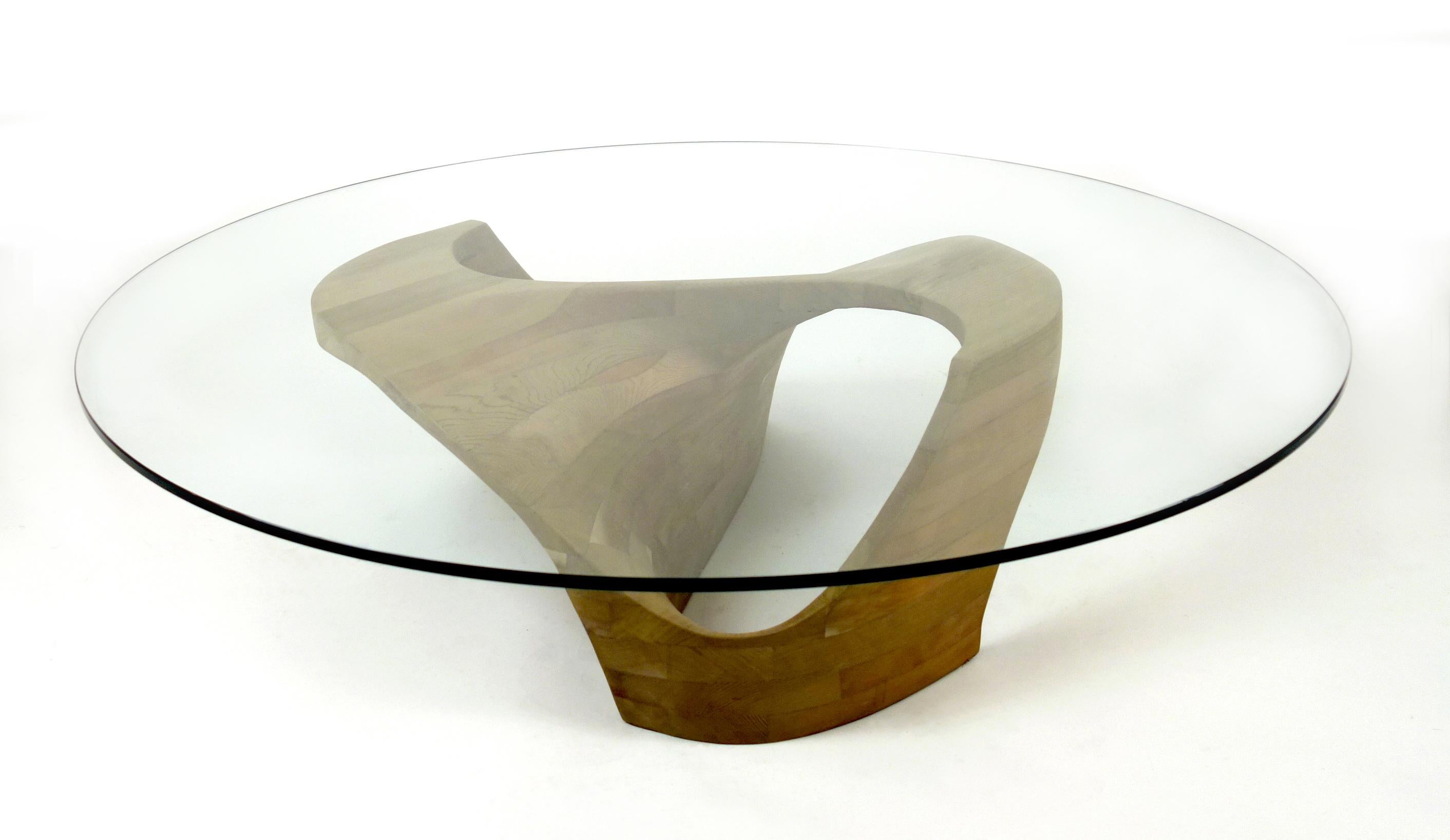 Loch coffee table by Aaron Scott
Dimensions: D 137.5 x W 137.5 x H 36 cm
Materials: atlantic cedar, glass.
Also available in other woods: bleached cherry, walnut.


Brooklyn-based designer Aaron Scott was raised in the mountains and forests of
