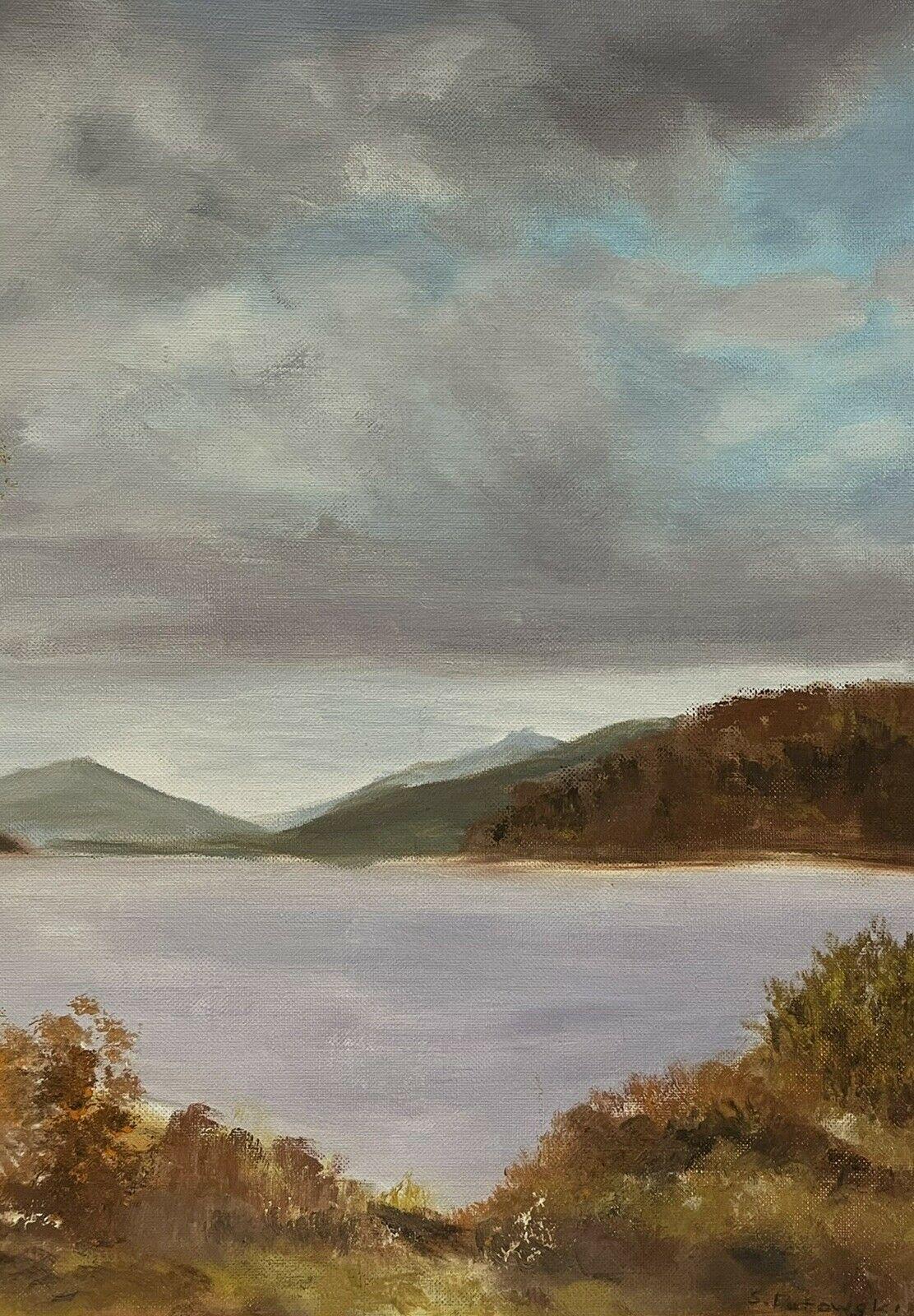 Vintage Scottish Highland Loch Scene, Loch Garry Inverness, signed oil - Impressionist Painting by Loch Garry, Scotland
