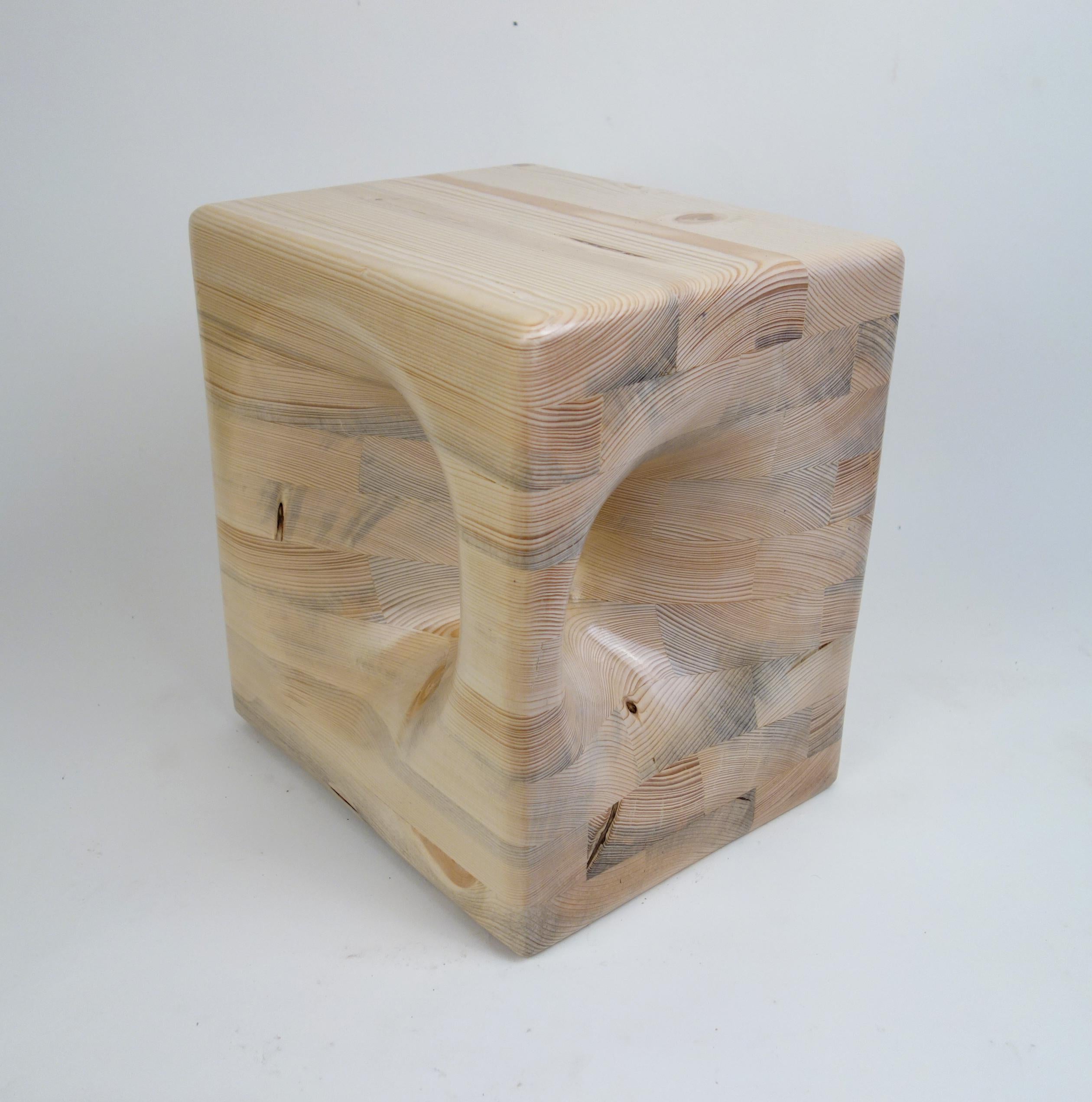 Loch stool table by Aaron Scott
Dimensions: D 25.5 x W 30.5 x H 33.5 cm
Materials: western white pine.
Also available in other woods: bleached cherry, walnut. 


Brooklyn-based designer Aaron Scott was raised in the mountains and forests of