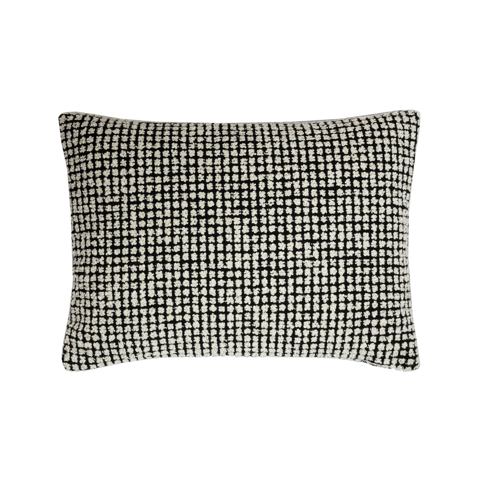 Modern Lochanel Black and White Cushion For Sale