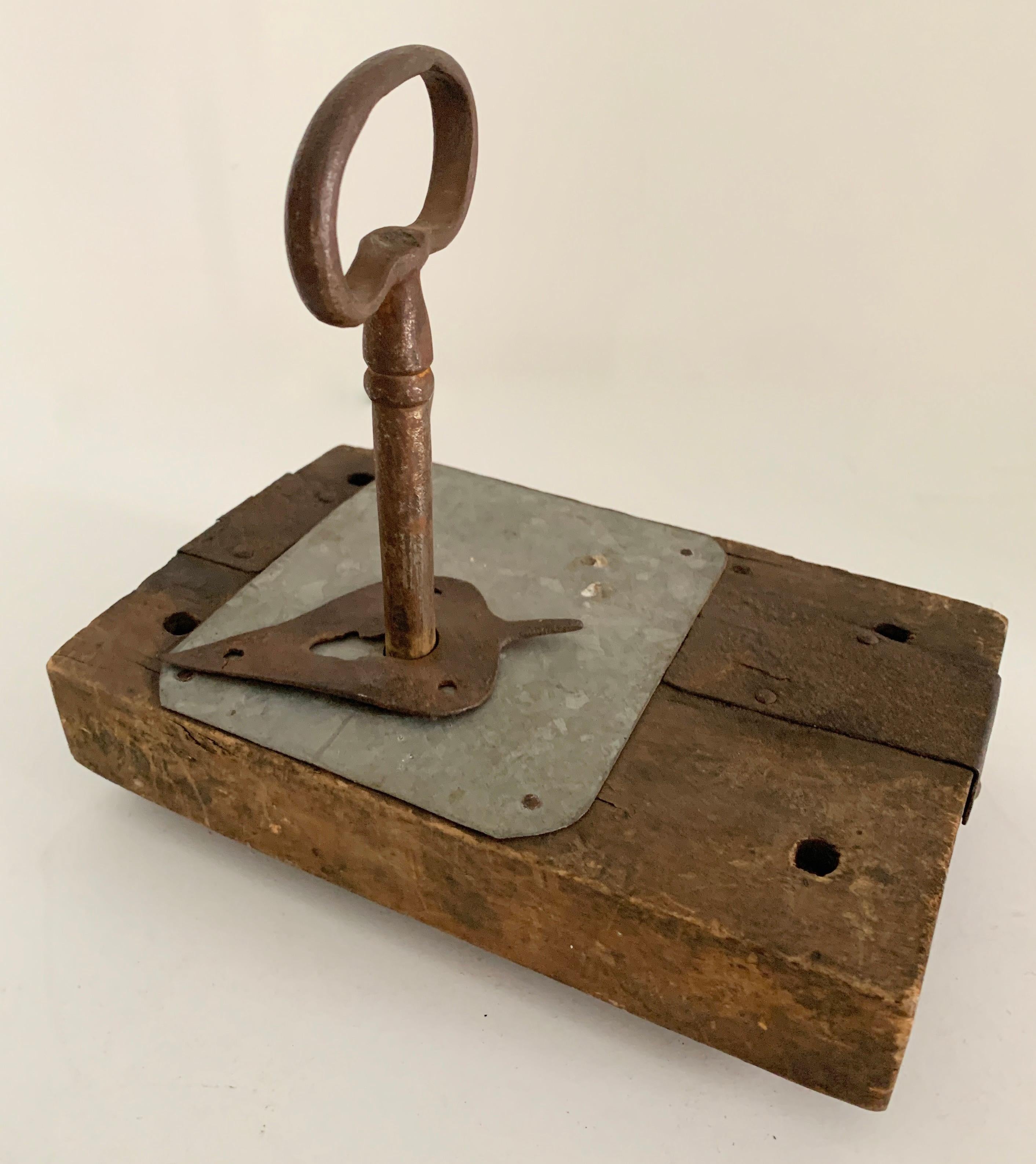 Lock and Key Paper Weight Bookend 1