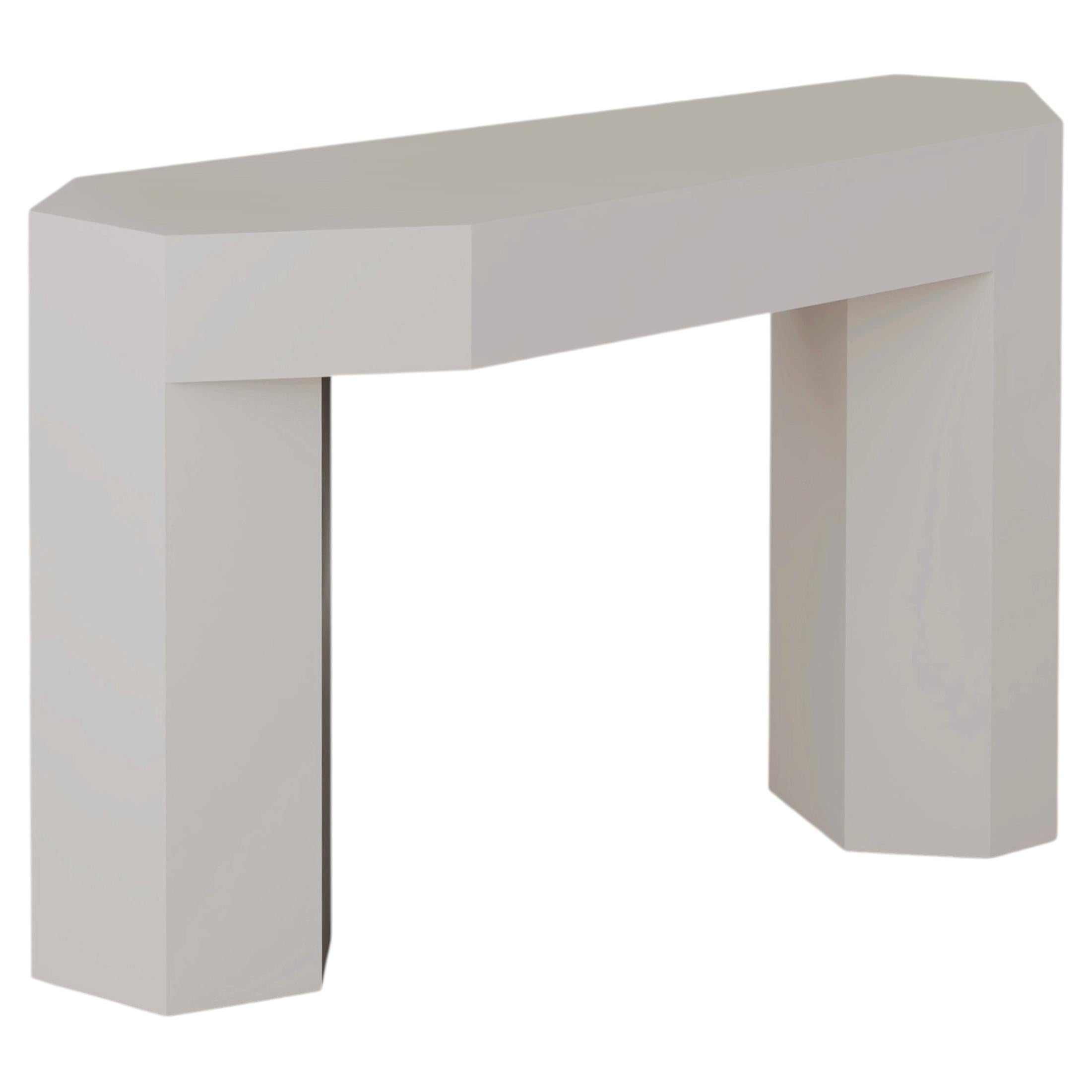 Lock Console Table , Lacquered Wood, Modern Italian Design