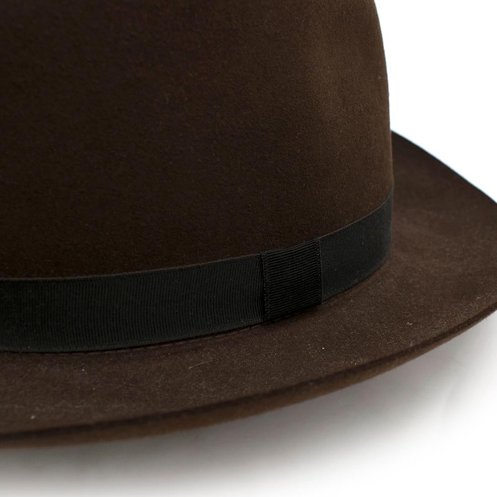 Men's Lock & Co Hatters Expresso Brown Rabbit Fur Hat	
