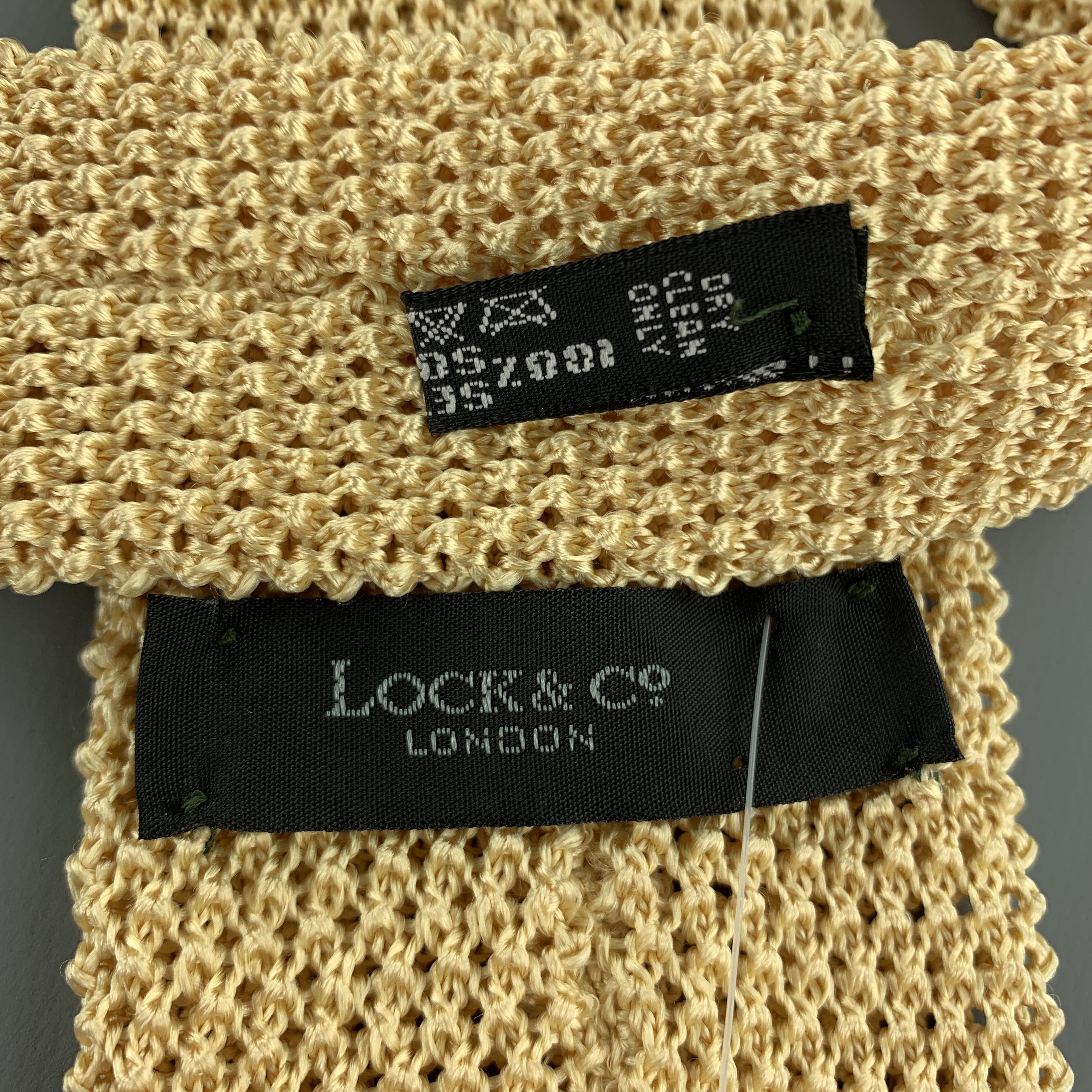 gold knit tie