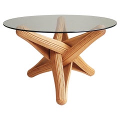 Lock (coffee)  caramel bamboo sculptural coffee table