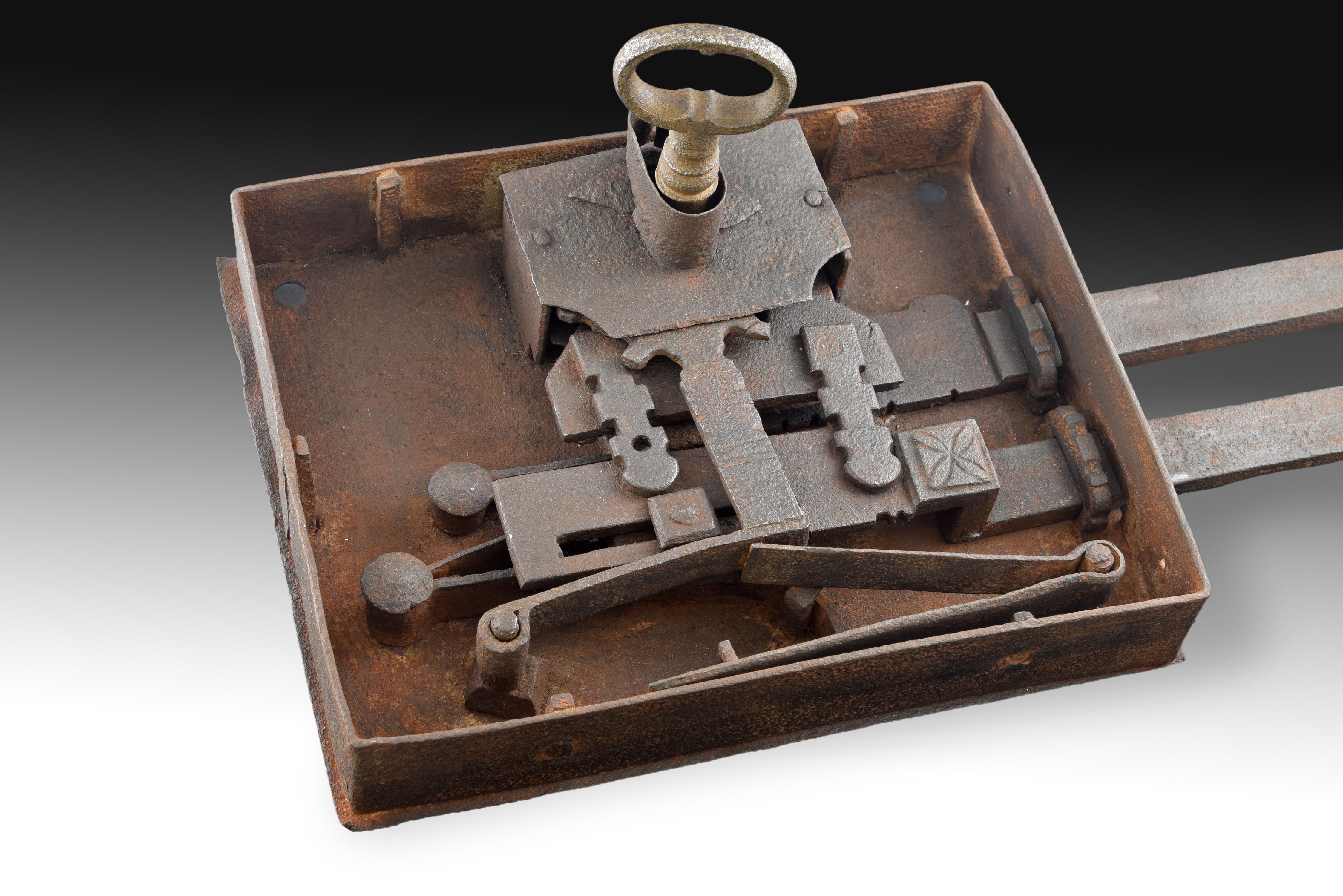 Lock with Key, Iron, 19th Century 1