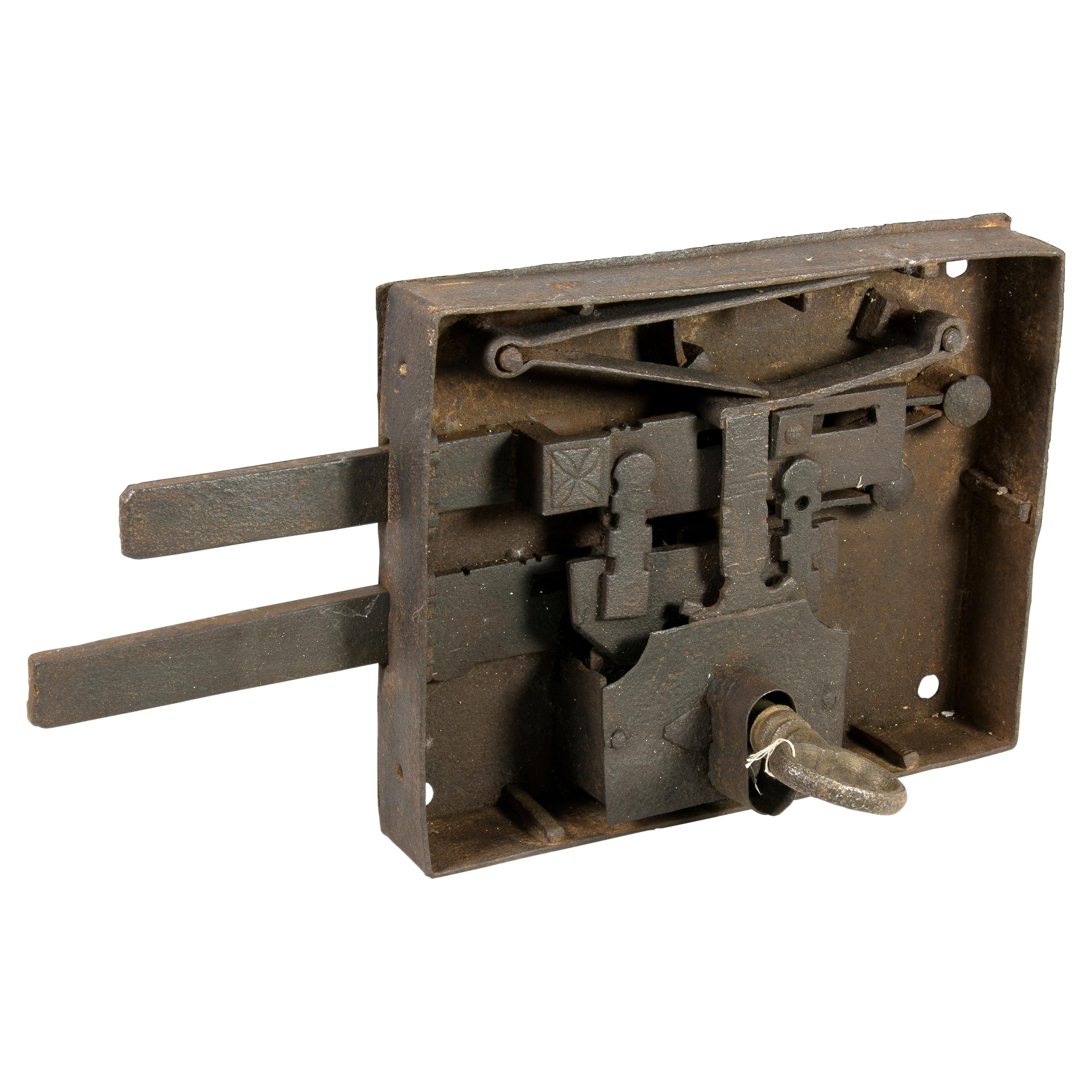 Lock with Key, Iron, 19th Century
