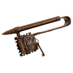 Lock. Wrought iron. Spanish School, 17th century.
