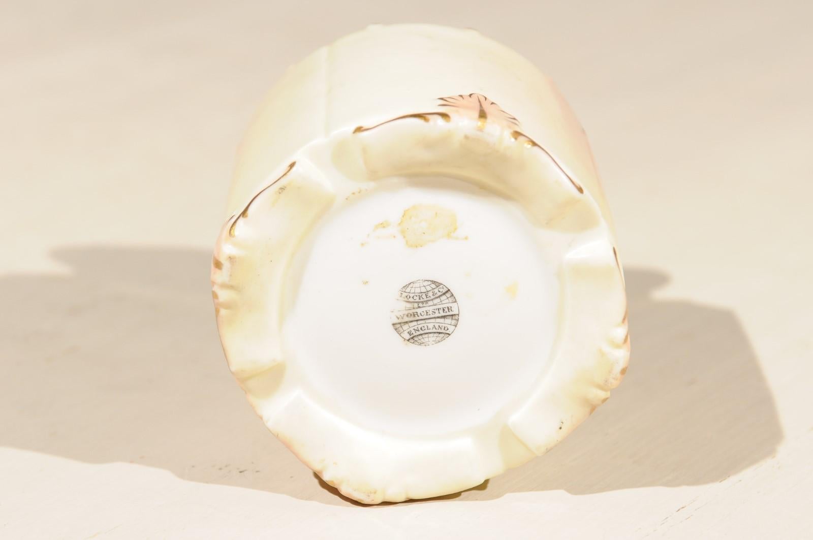 Locke & Co Worcester Porcelain Toiletry Jar with Silver Top, Turn of the Century 2
