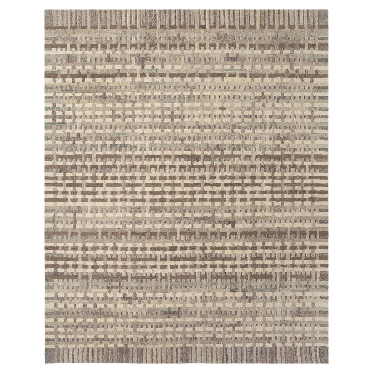 Tapis verrouillé de tisserands rurals, touffeté, laine, 240 x 300 cm