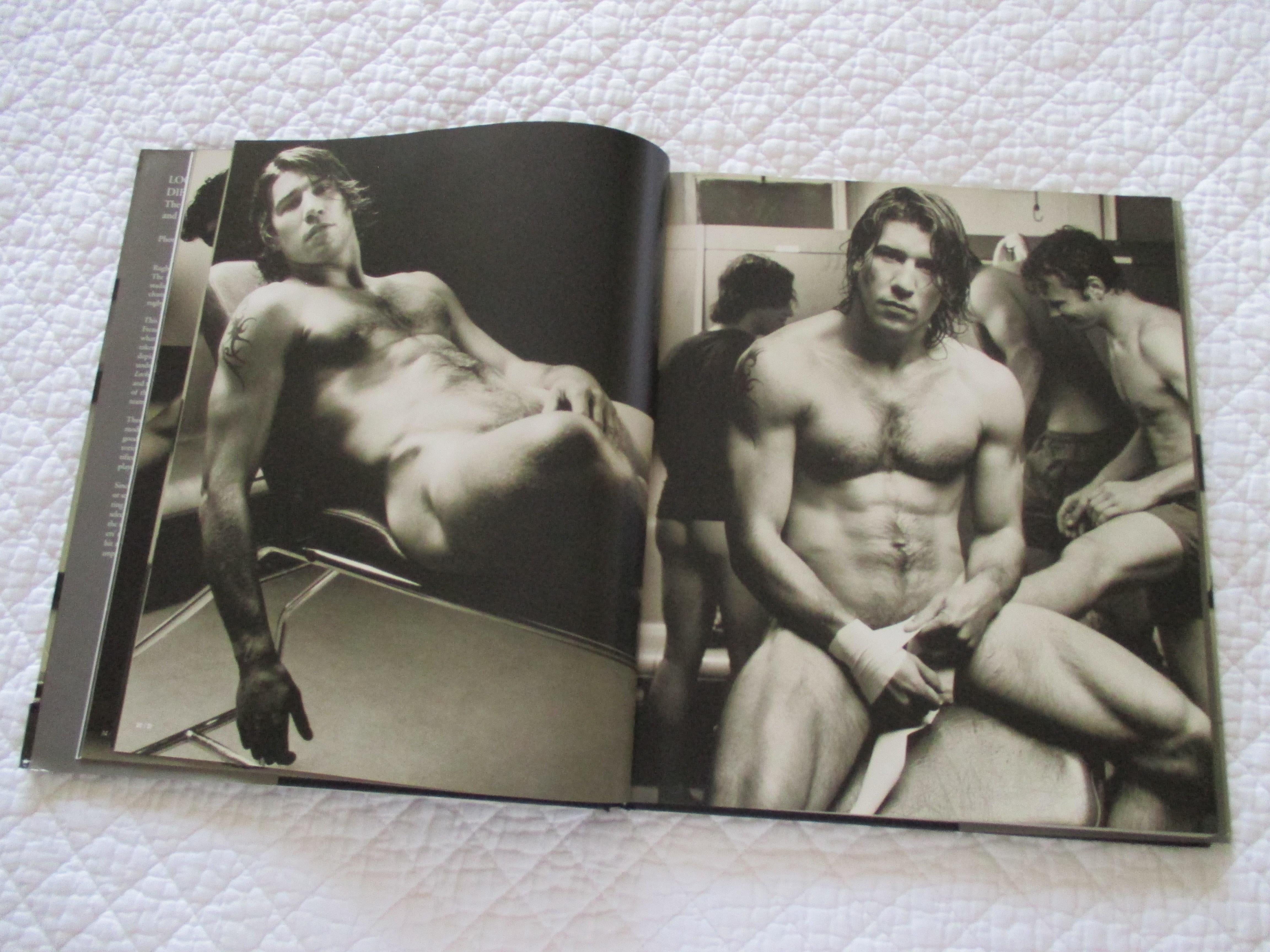 Locker room nudes hard cover coffee table book by Francois Rousseau
This remarkable collection of candid nude photos of France’s national rugby team goes beneath the uniform to reveal what real jocks look like underneath it all. Each image taken by