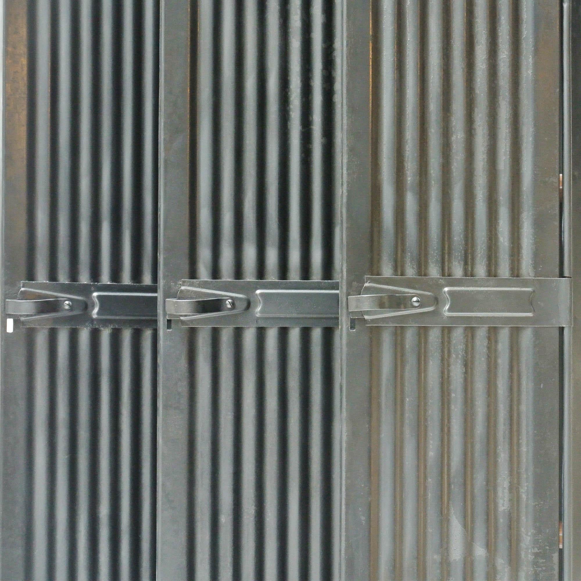 Locker “Strafor” 3 Corrugated Doors, France, circa 1930 2