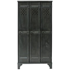 Locker “Strafor” 3 Corrugated Doors, France, circa 1930