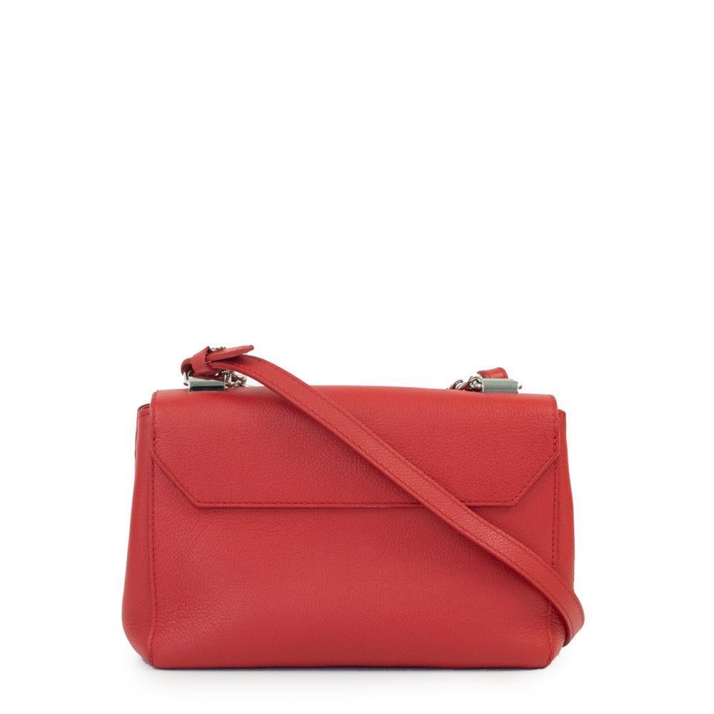 Lockme in Red Leather  In Good Condition In Clichy, FR