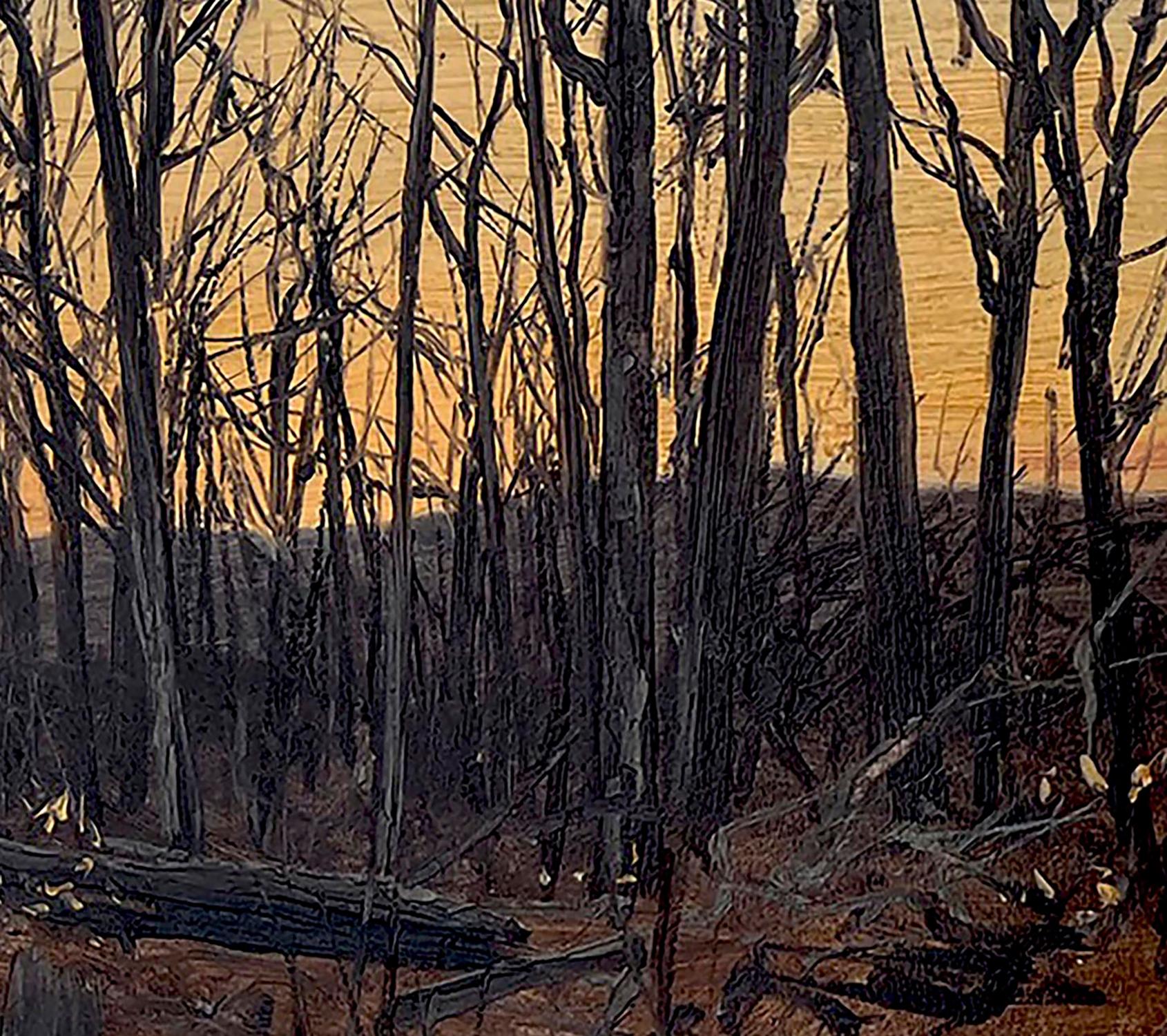 Escena de bosque al anochecer, Catskills por Lockwood DeForest (estadounidense, 1850-1932) en venta 3