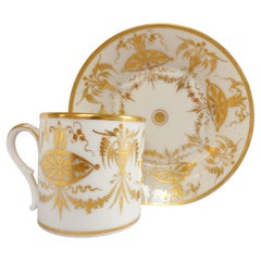 Manufacture de Locré : Tasse à café en porcelaine de Paris - XVIIIe siècle