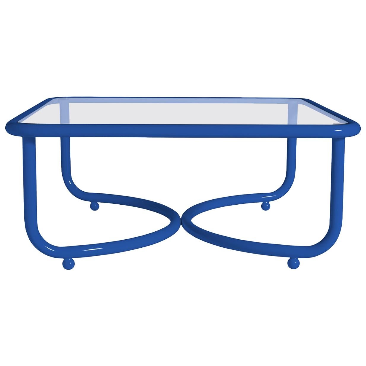 Locus Solus Blauer niedriger Tisch von Gae Aulenti