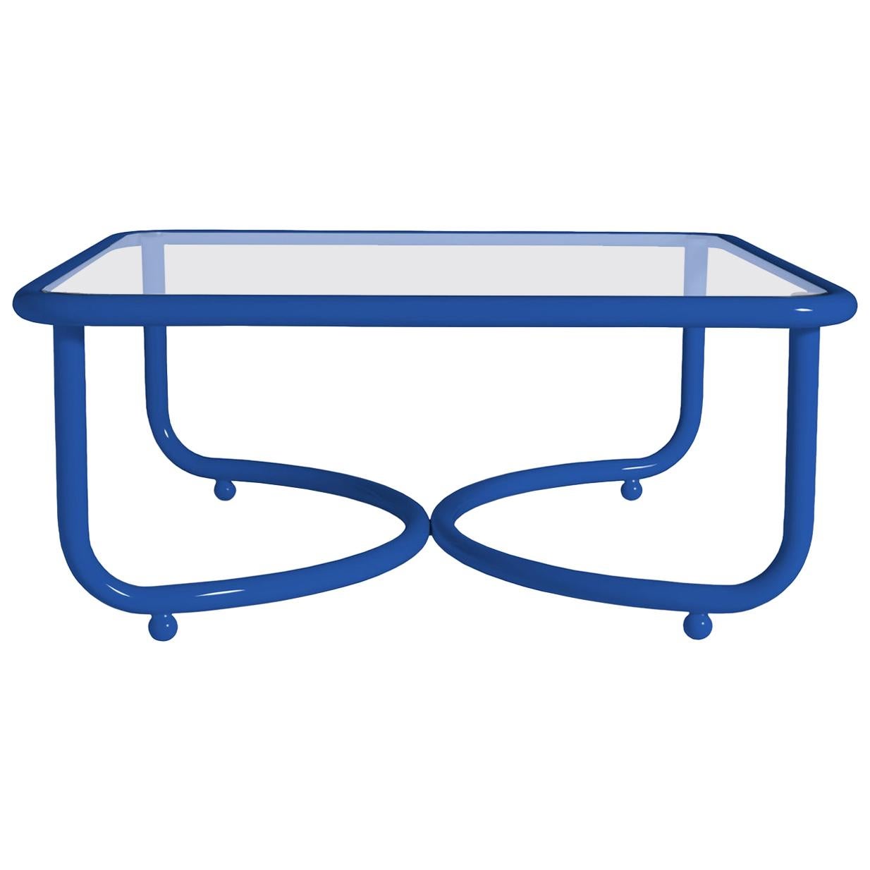 Locus Solus Blue Low Table by Gae Aulenti